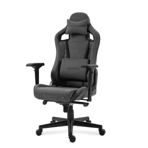 Ergonomiczny Fotel Gamingowy DELAGEAR G 808 Ciemnoszary Materiałowy