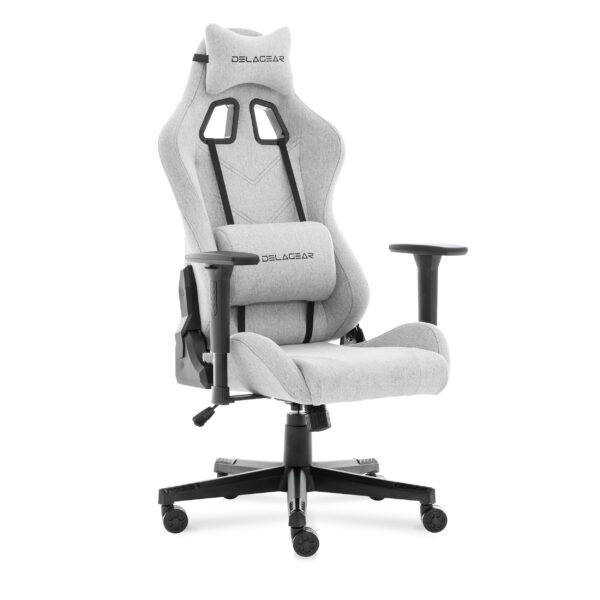 Ergonomiczny Fotel Gamingowy DELAGEAR G 606 Szary Materiałowy