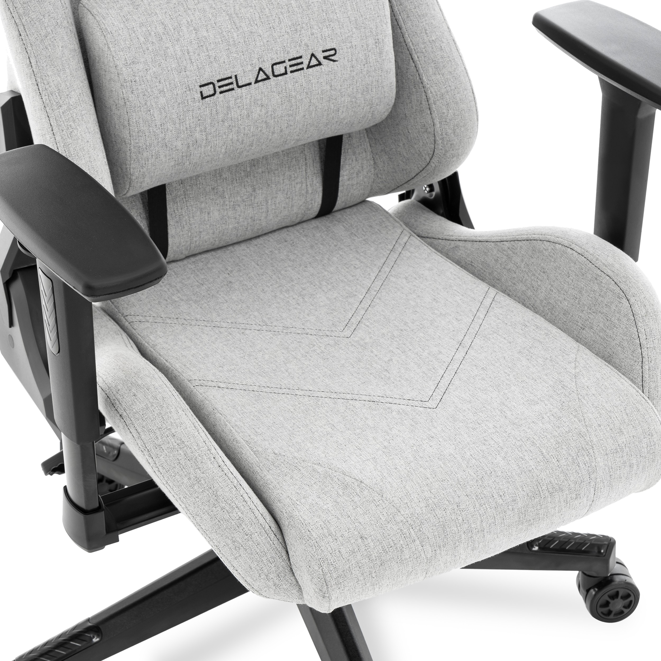 Ergonomiczny Fotel Gamingowy DELAGEAR G 606 Szary Materiałowy - obrazek 5