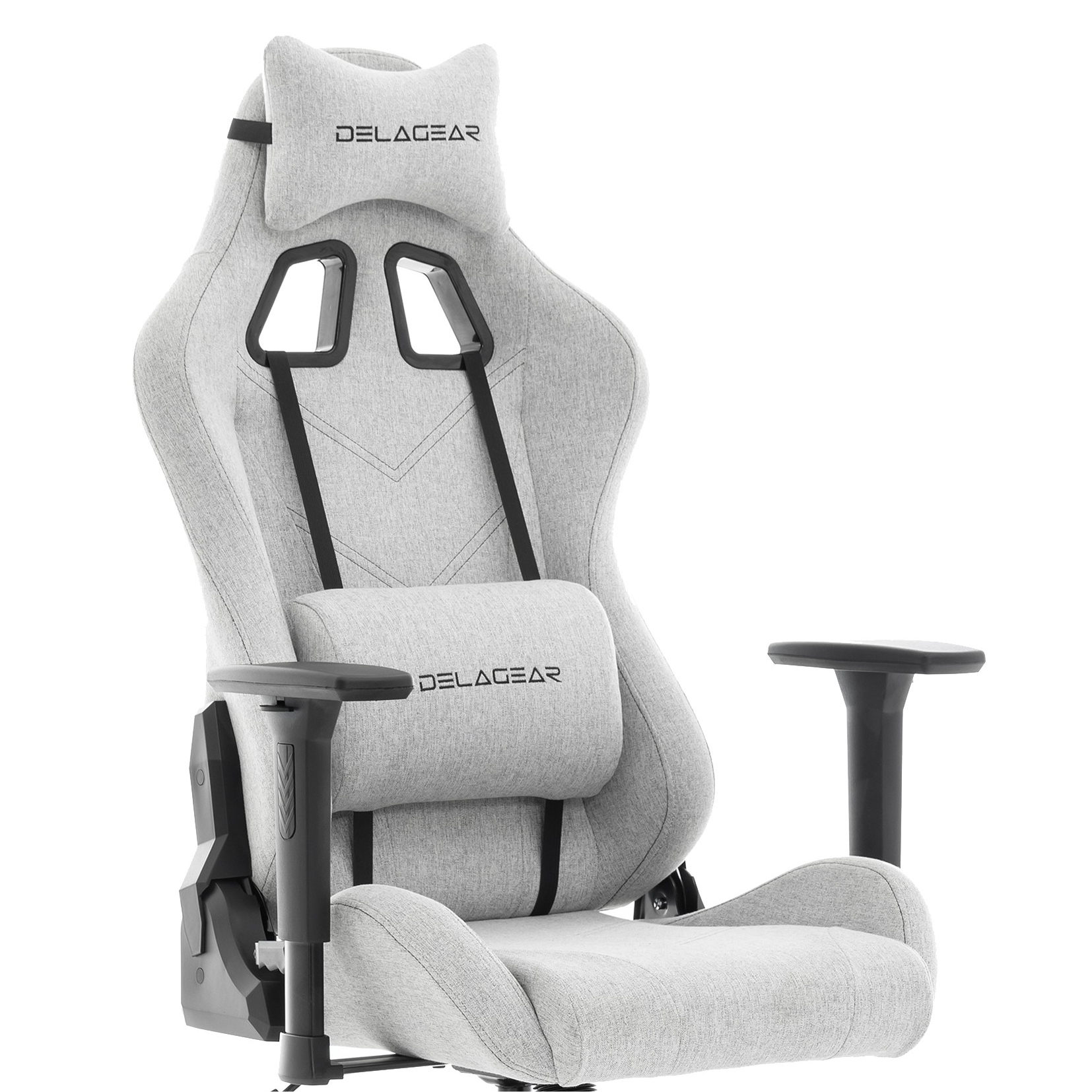 Ergonomiczny Fotel Gamingowy DELAGEAR G 606 Szary Materiałowy - obrazek 8