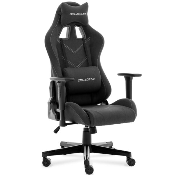 Ergonomiczny Fotel Gamingowy DELAGEAR G 606 Czarny Materiałowy
