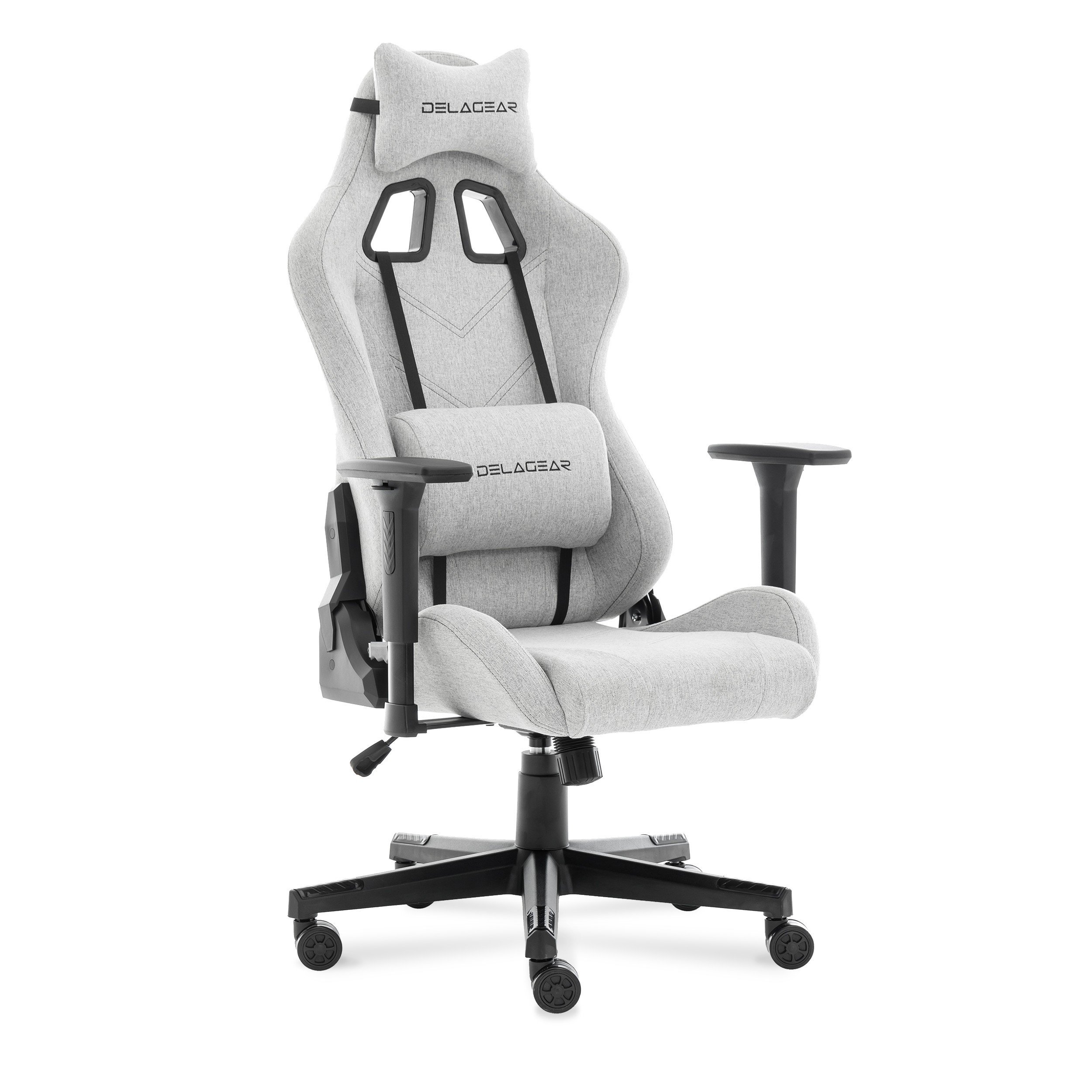 Ergonomiczny Fotel Gamingowy DELAGEAR G 606 Szary Materiałowy - obrazek 18