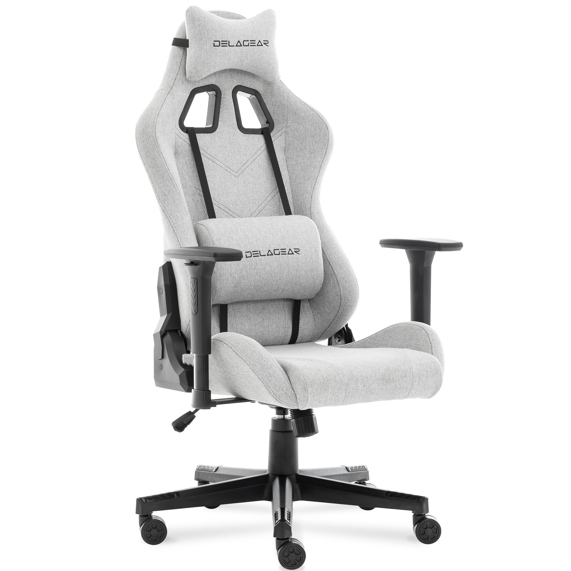Ergonomiczny Fotel Gamingowy DELAGEAR G 606 Szary Materiałowy - obrazek 19
