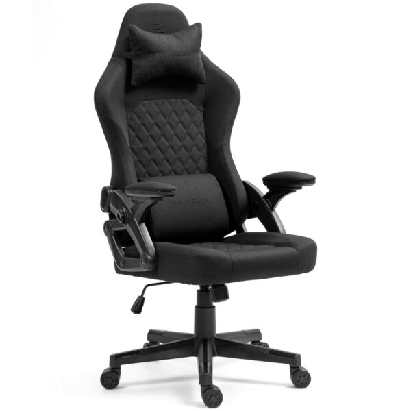 Ergonomiczny Fotel Gamingowy DELAGEAR G 404 Czarny Materiałowy