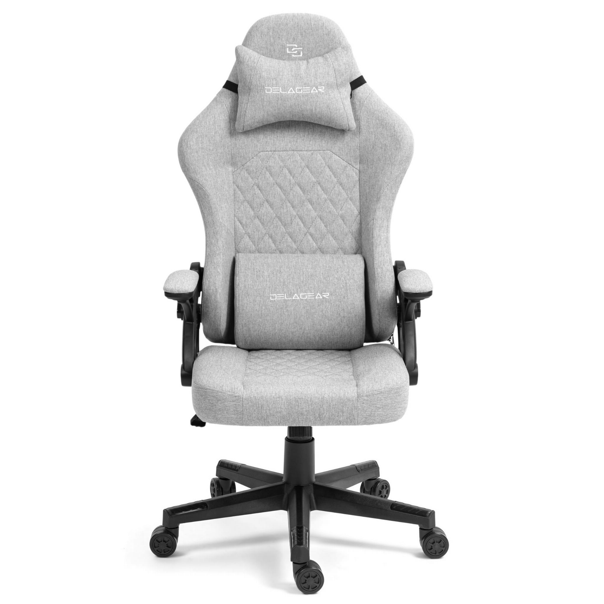 Ergonomiczny Fotel Gamingowy DELAGEAR G 404 Szary Materiałowy - obrazek 3