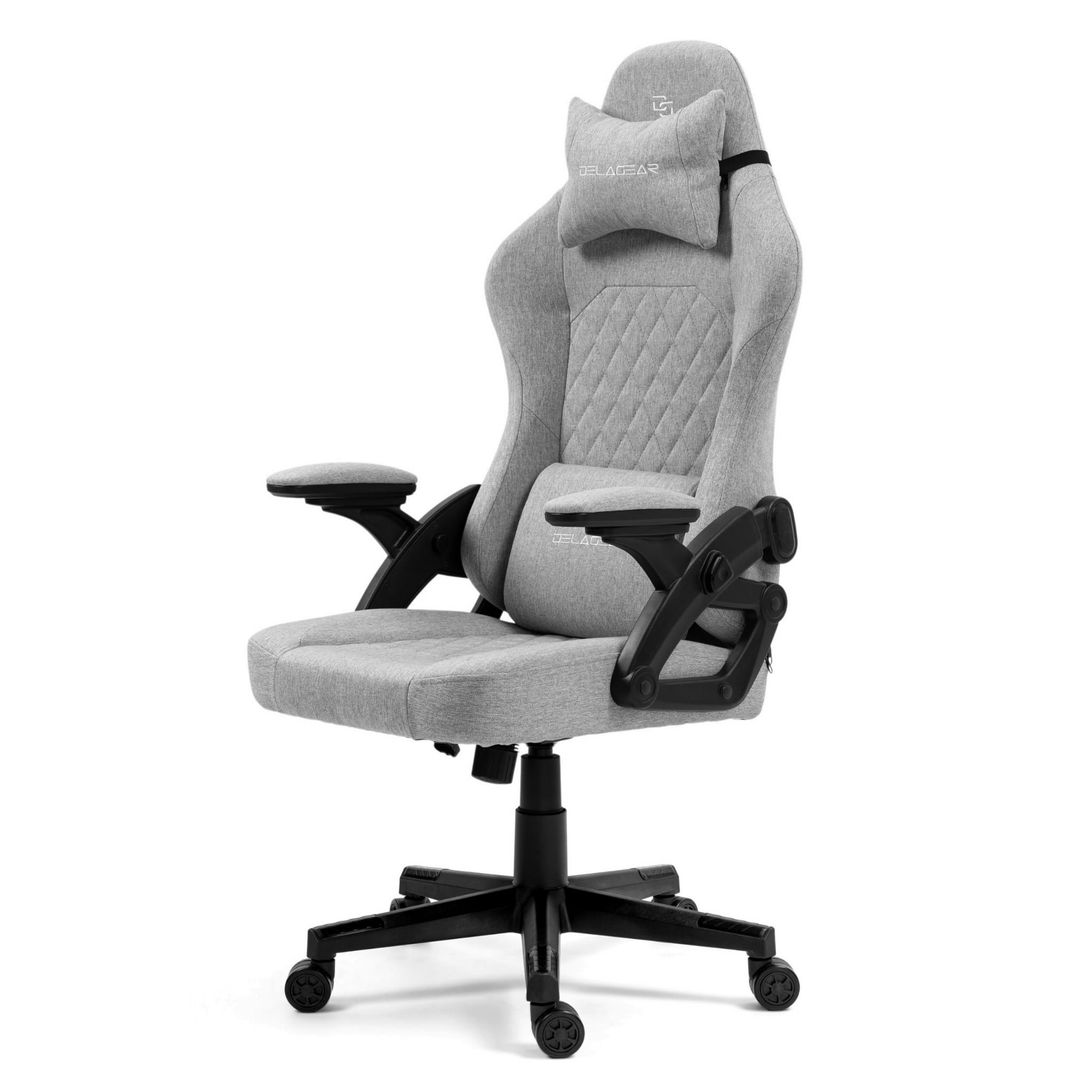 Ergonomiczny Fotel Gamingowy DELAGEAR G 404 Szary Materiałowy - obrazek 14
