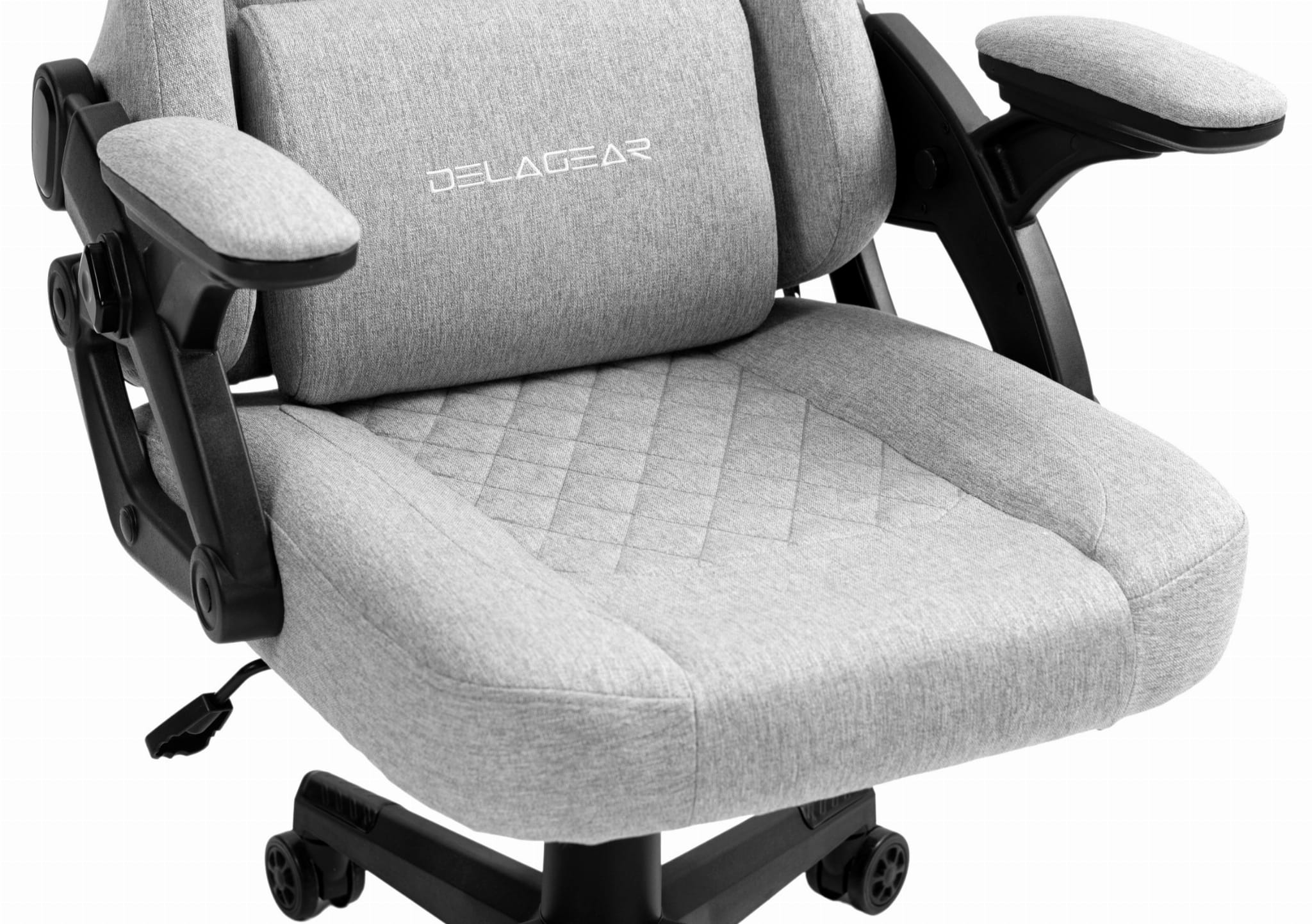 Ergonomiczny Fotel Gamingowy DELAGEAR G 404 Szary Materiałowy - obrazek 6