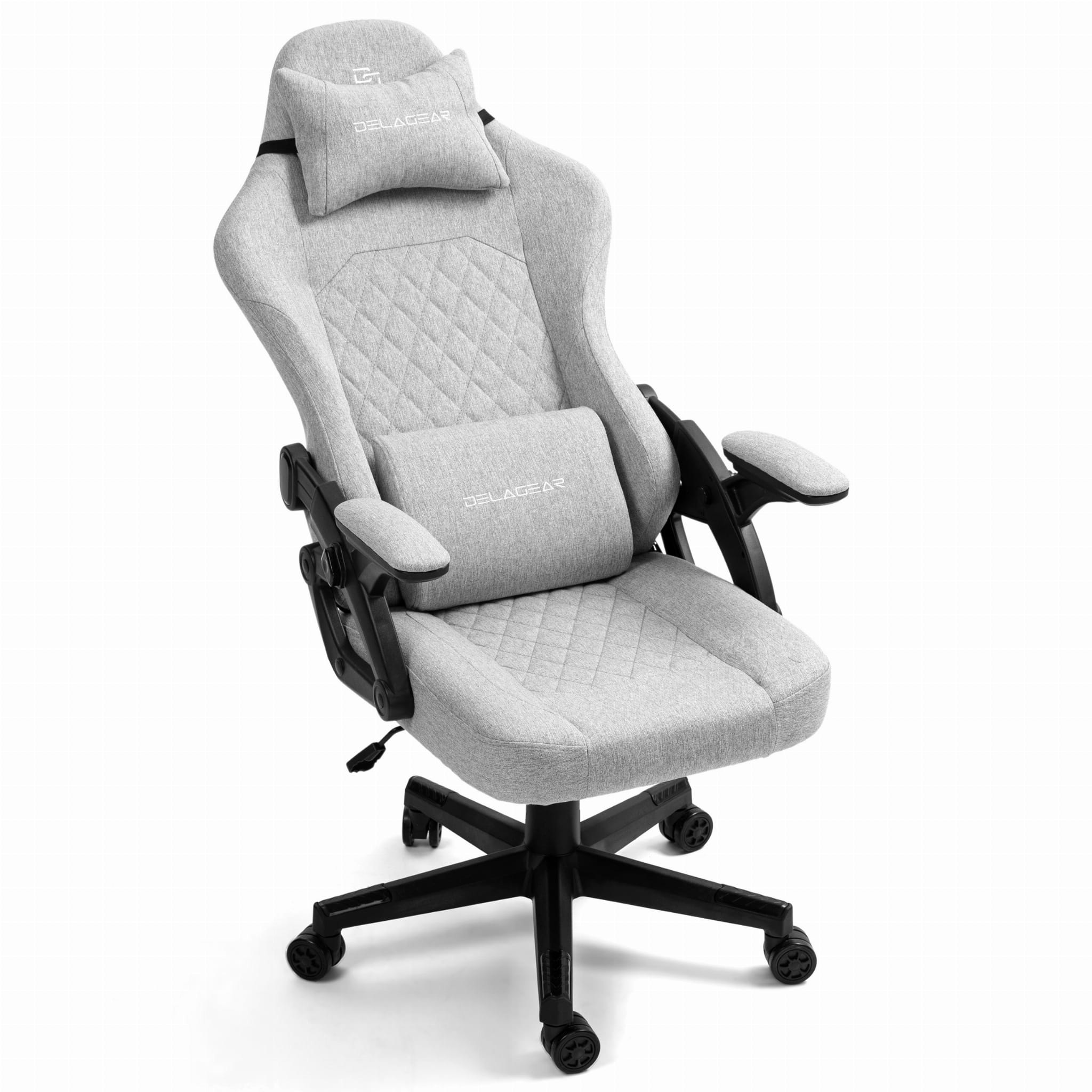Ergonomiczny Fotel Gamingowy DELAGEAR G 404 Szary Materiałowy - obrazek 9