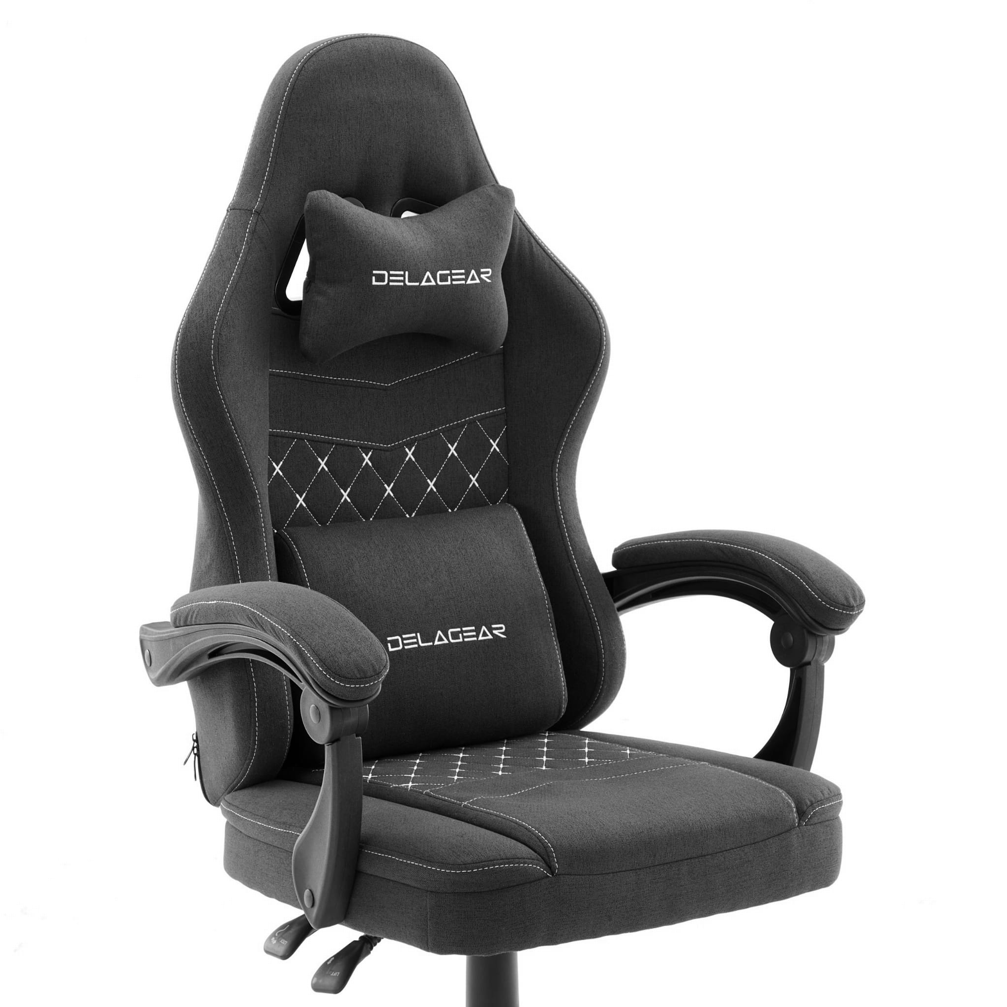 Ergonomiczny Fotel Gamingowy DELAGEAR G 300 Czarny Materiałowy - obrazek 11