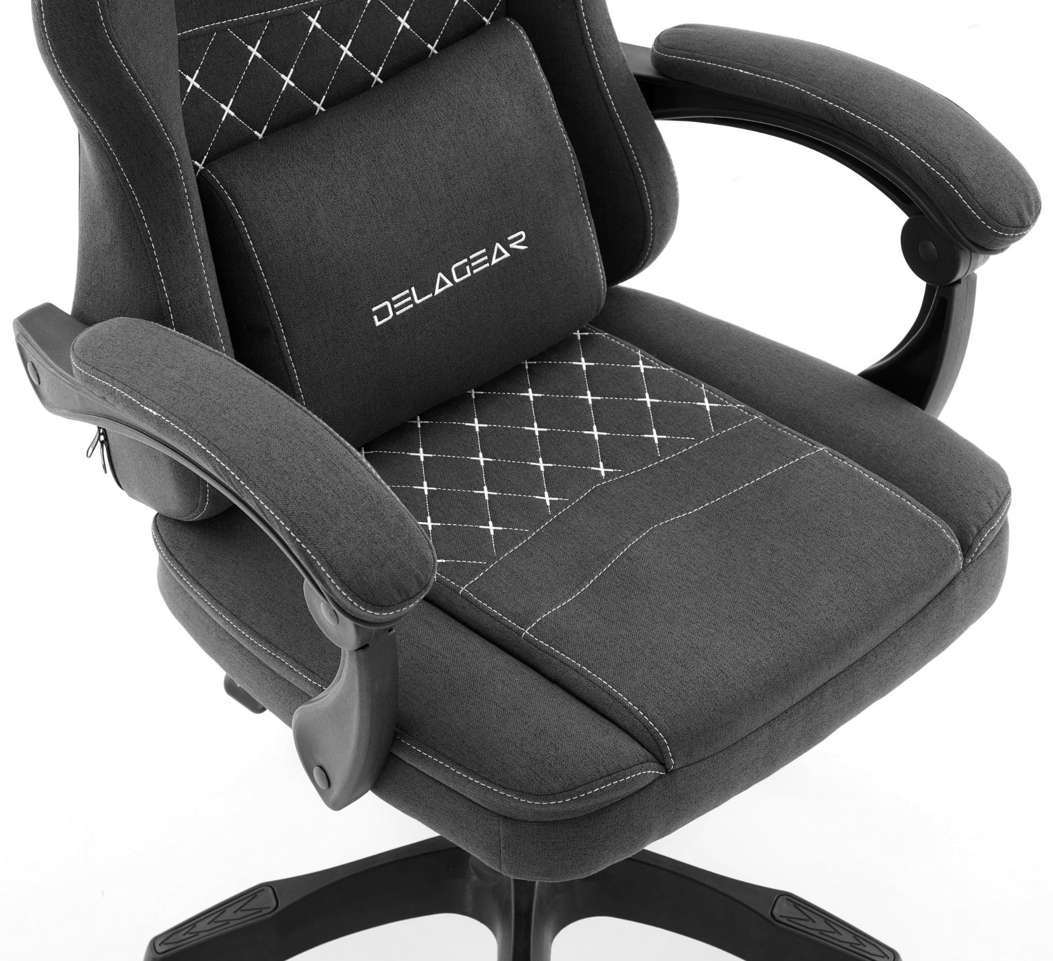 Ergonomiczny Fotel Gamingowy DELAGEAR G 300 Czarny Materiałowy - obrazek 3