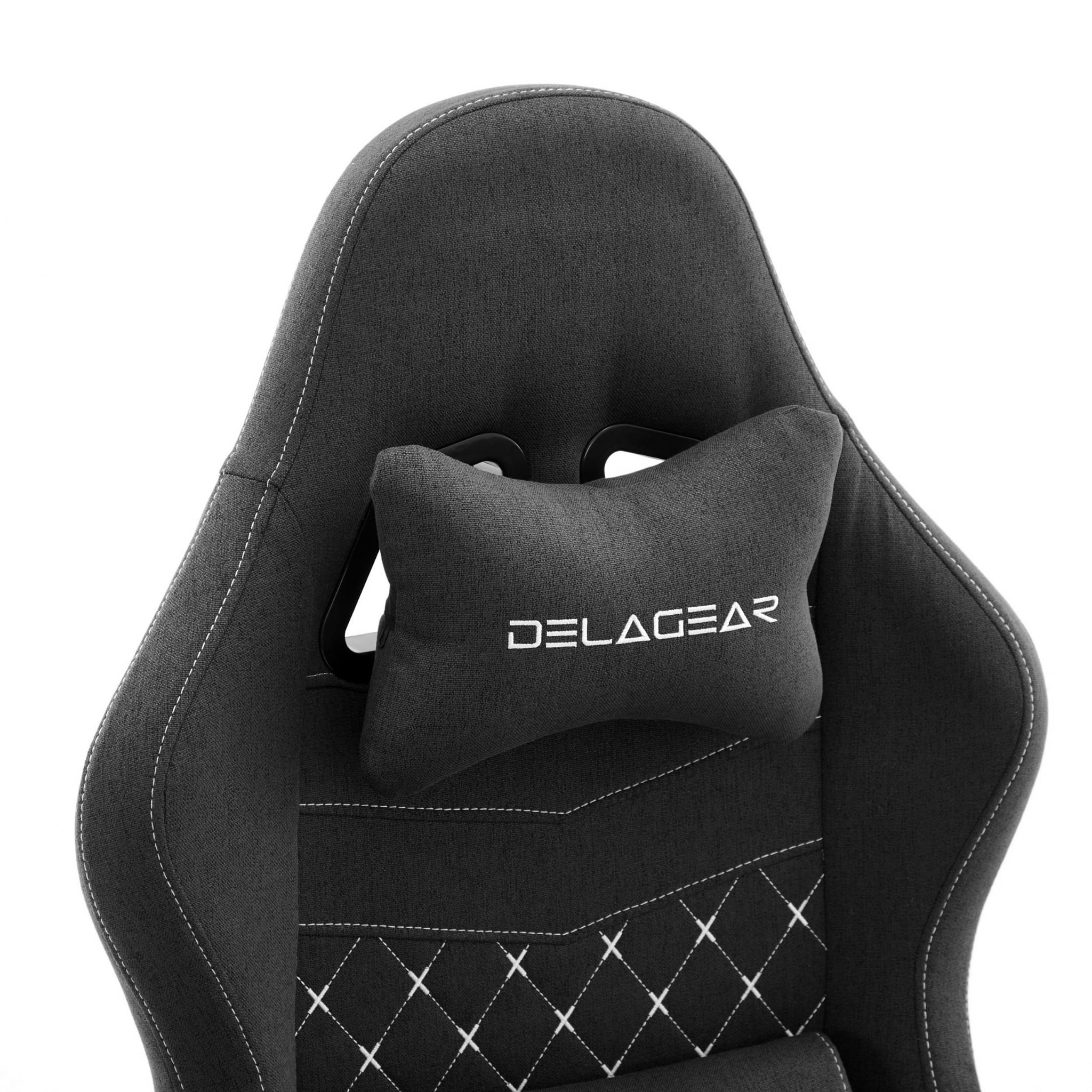Ergonomiczny Fotel Gamingowy DELAGEAR G 300 Czarny Materiałowy - obrazek 2