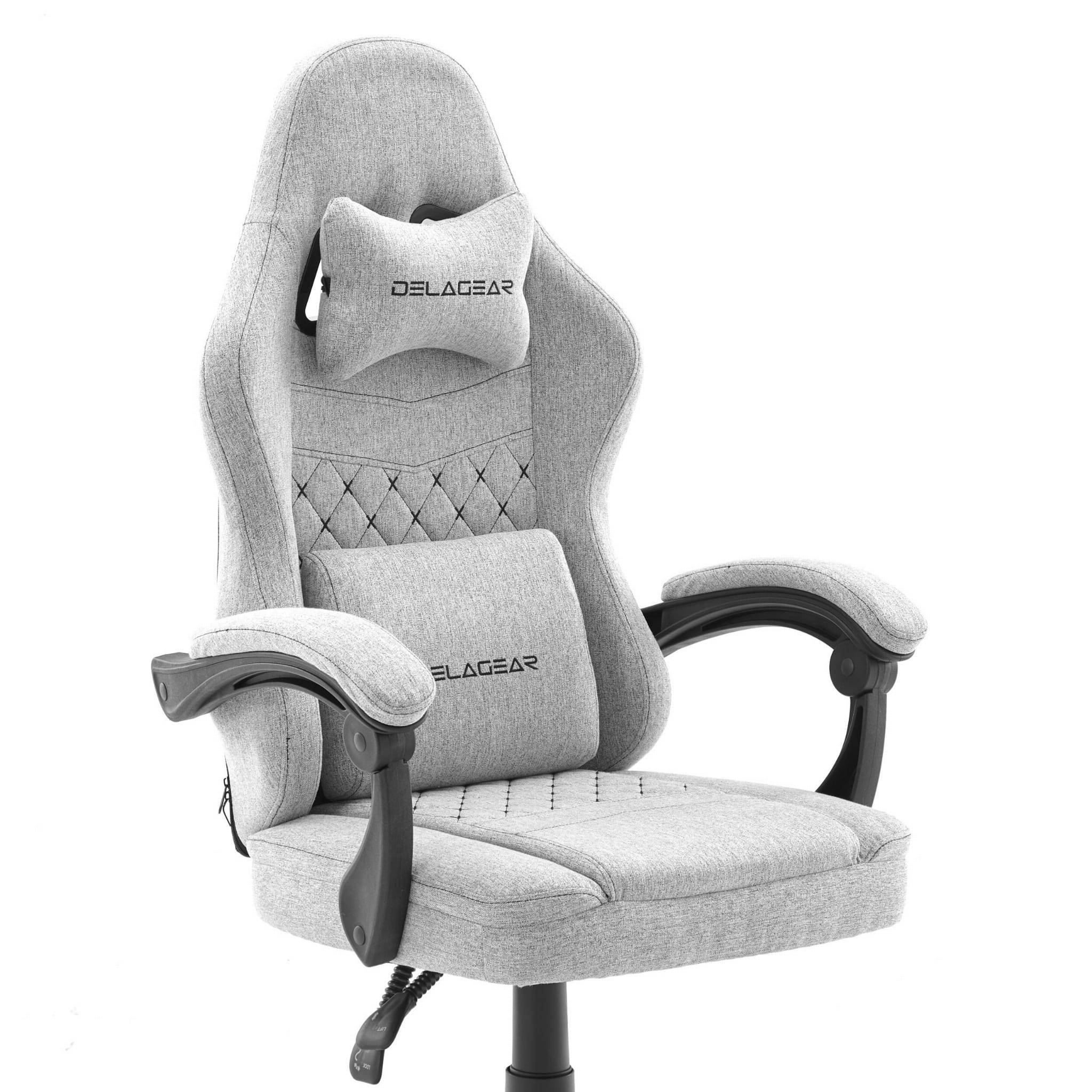 Ergonomiczny Fotel Gamingowy DELAGEAR G 300 Szary Materiałowy - obrazek 2