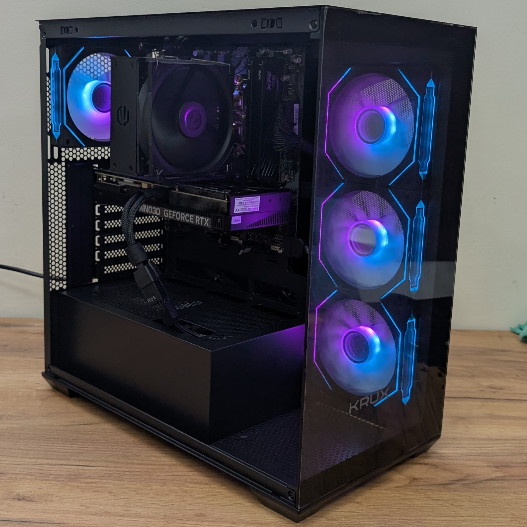 Komputer RTX 5070 / Intel i5 14400F / 32GB RAM / 1TB M.2 KRUX EXO - obrazek 5