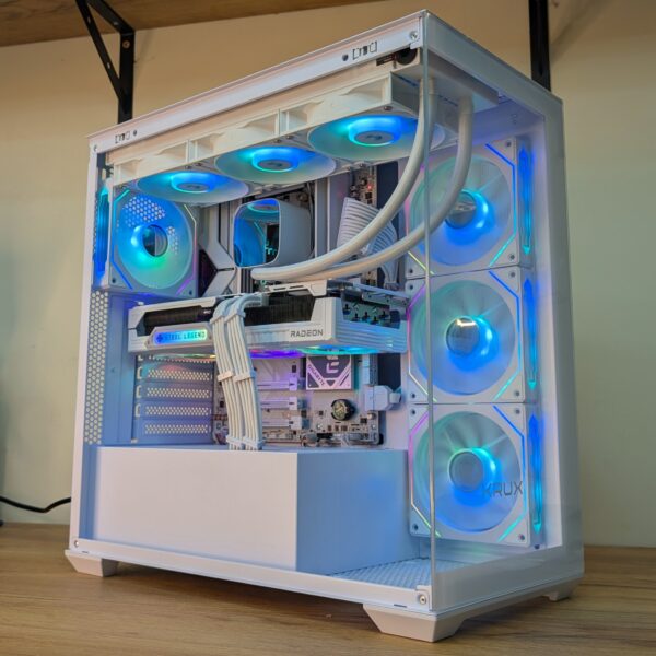 Komputer RX 9070XT / Ryzen 7 7700 / 32GB RAM / 1TB M.2 / LS720 SE KRUX EXO WHITE (NOWOŚĆ)
