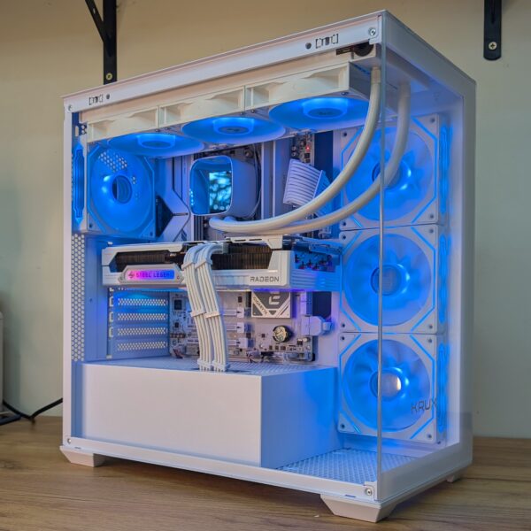 Komputer RX 9070 / Ryzen 5 9600X / 32GB RAM / 1TB M.2 / LS720 SE KRUX EXO WHITE (NOWOŚĆ)