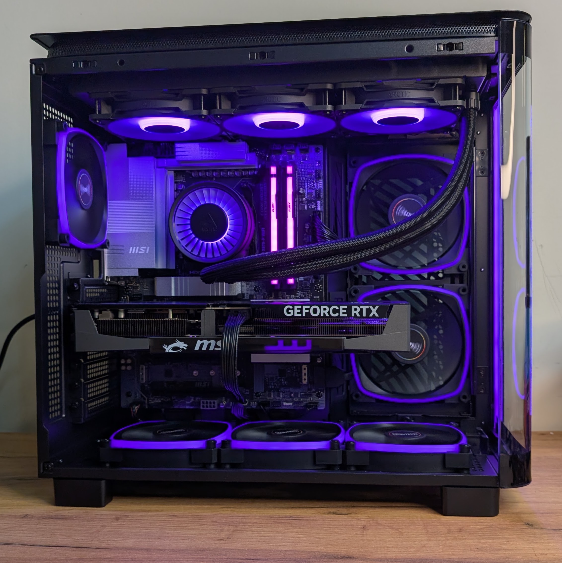 Komputer RTX 5080 / Ryzen 7 7800X3D / 32GB RAM / 1TB M.2 / Arctic Freezer III 360 Montech King 95 PRO - obrazek 6