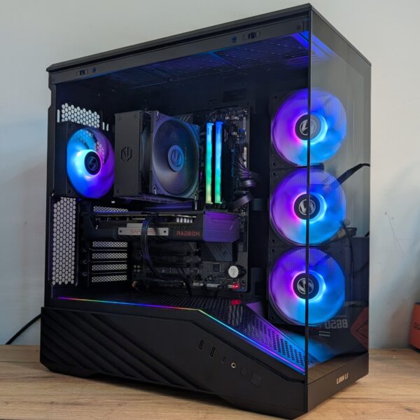 Komputer RX 9060XT 16GB / Intel I5 14400F / 16GB RAM DDR5 / 1TB M.2 Lian Li V100R