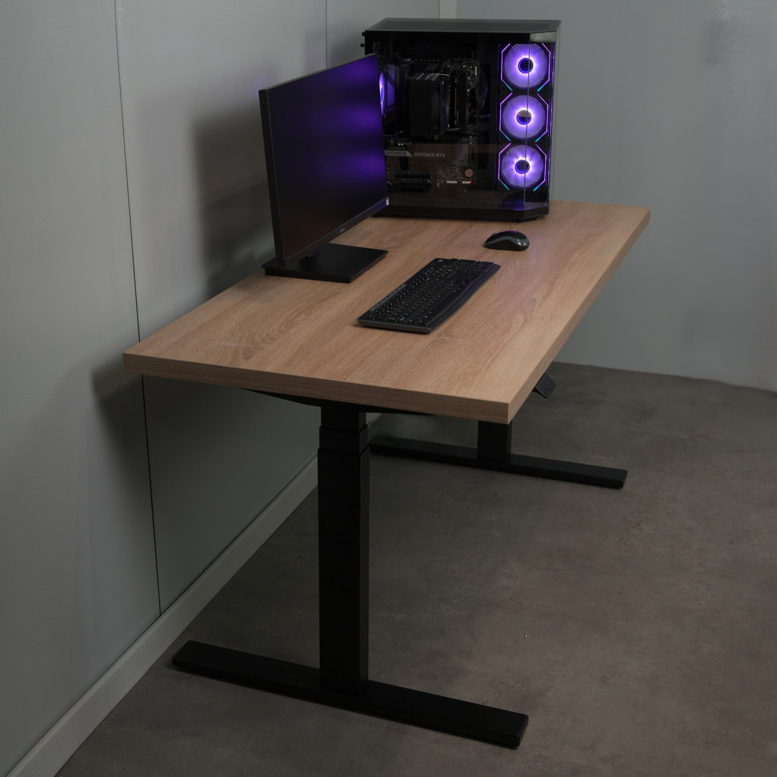 Biurko regulowane elektrycznie DREAM PRO MAX | Dąb Sonoma UDŹWIG 200KG - obrazek 5