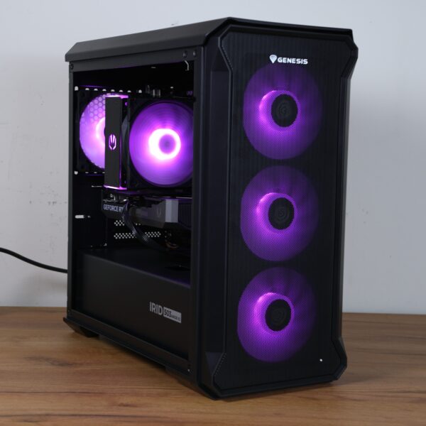 Komputer RTX 5060 / Intel I5 12400F / RAM DDR4 / 1TB M.2 / Fera 5 Black ARGB / Genesis Irid 503 V2 ARGB
